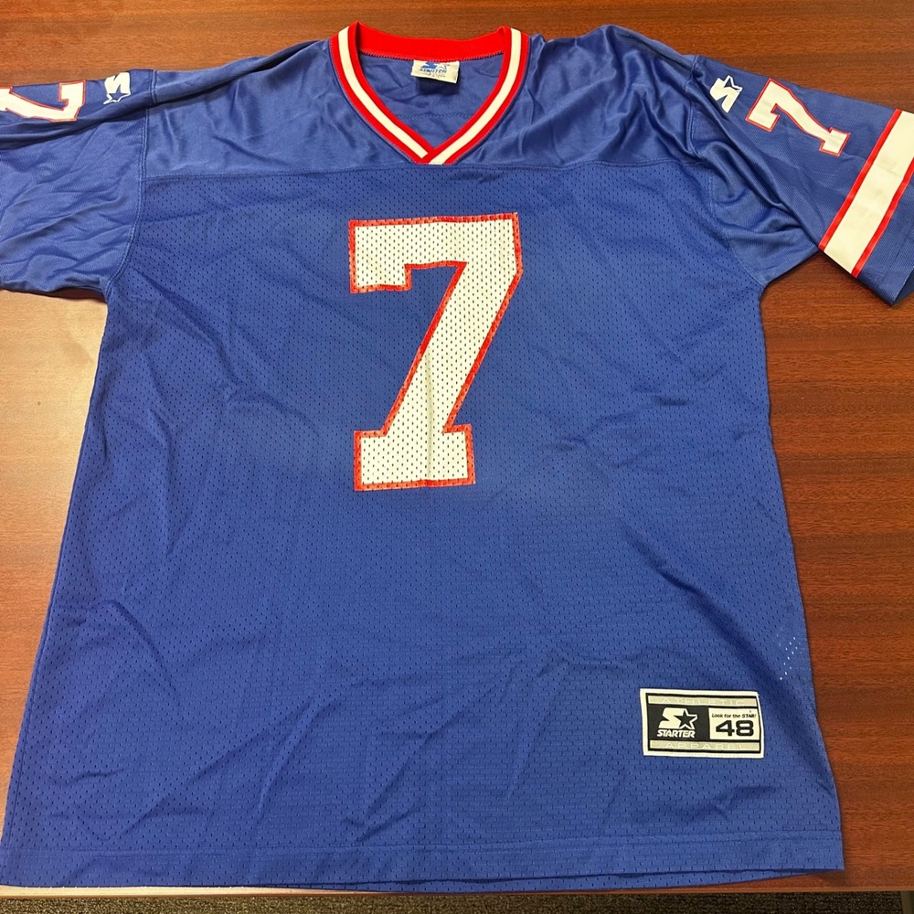 Starter Buffalo Bills Jersey Mens 48 Large Doug Flutie 1998 NFL Mesh Vintage